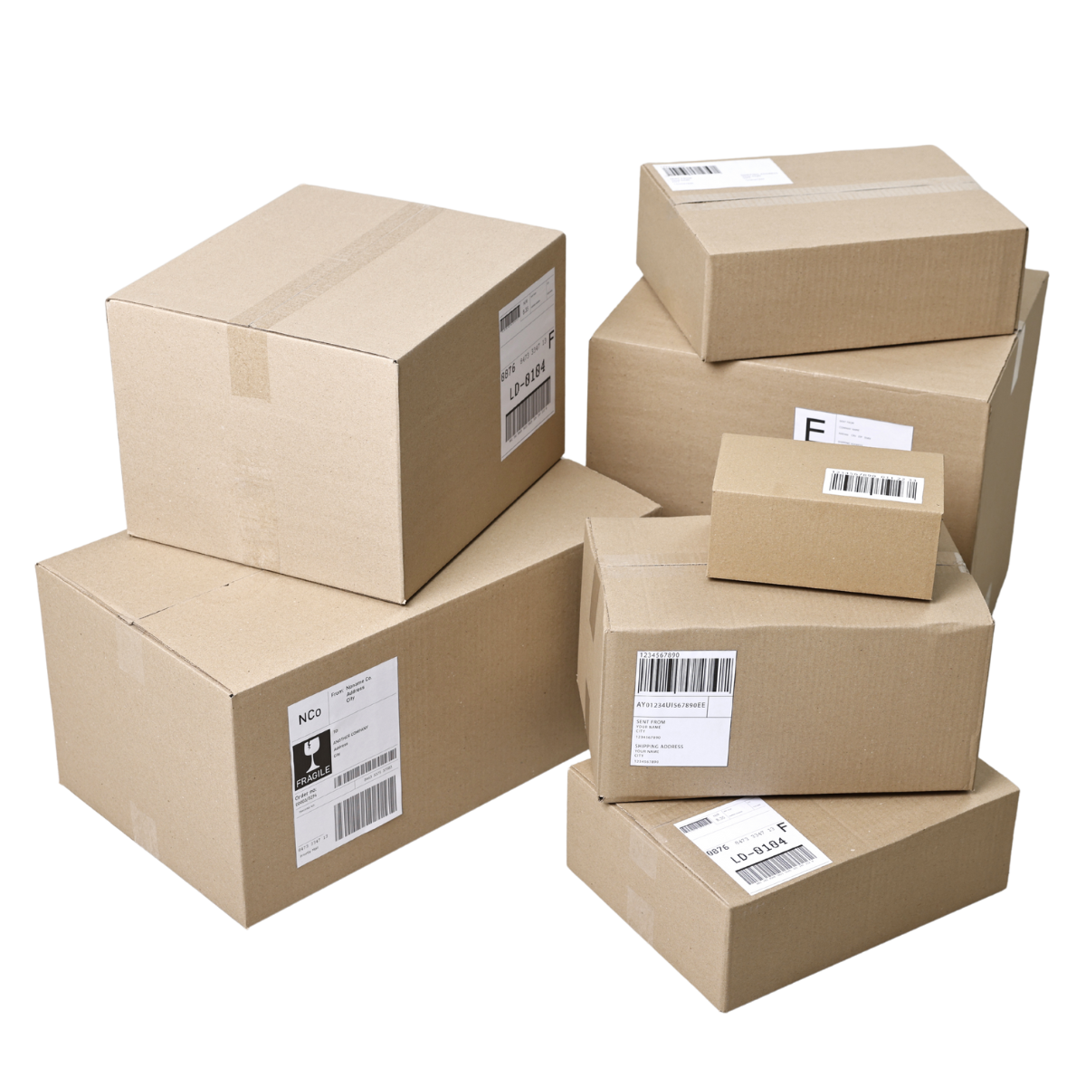 barcode labels - transparent background