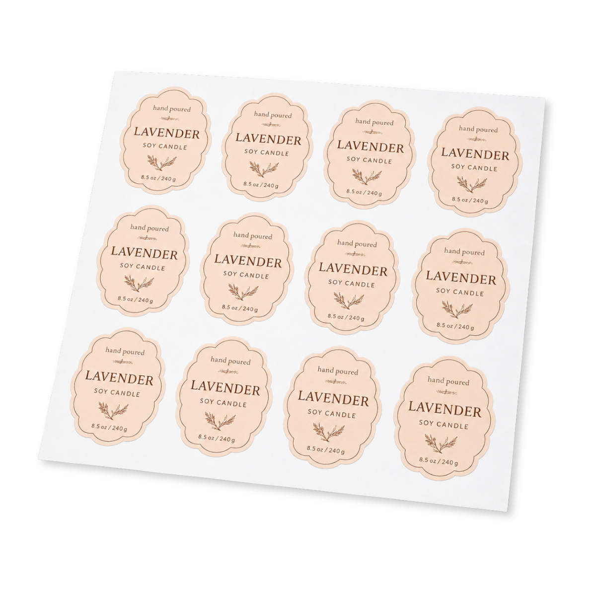 bespoke sheet labels
