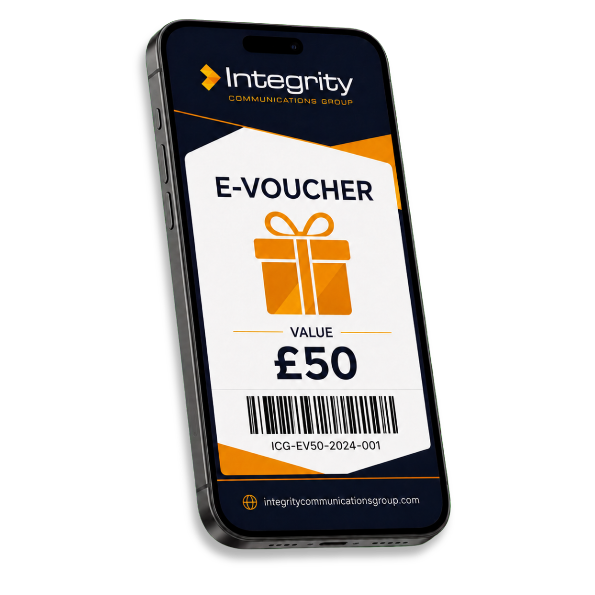 e-voucher on phone