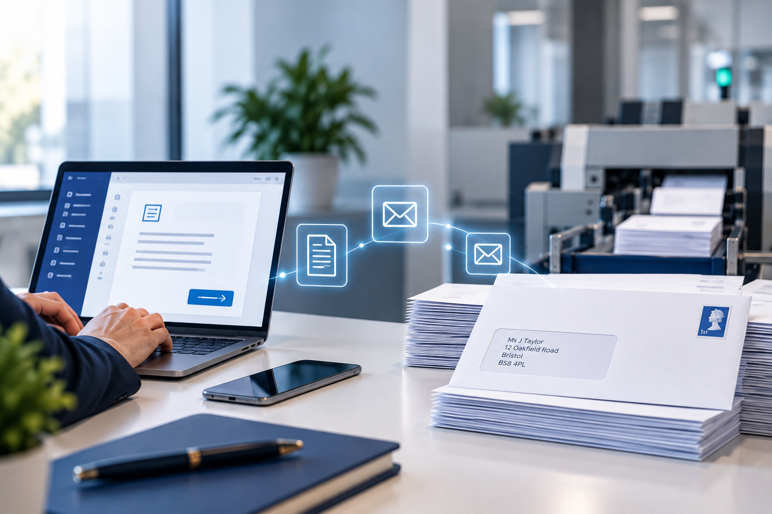 hybrid mail landscape