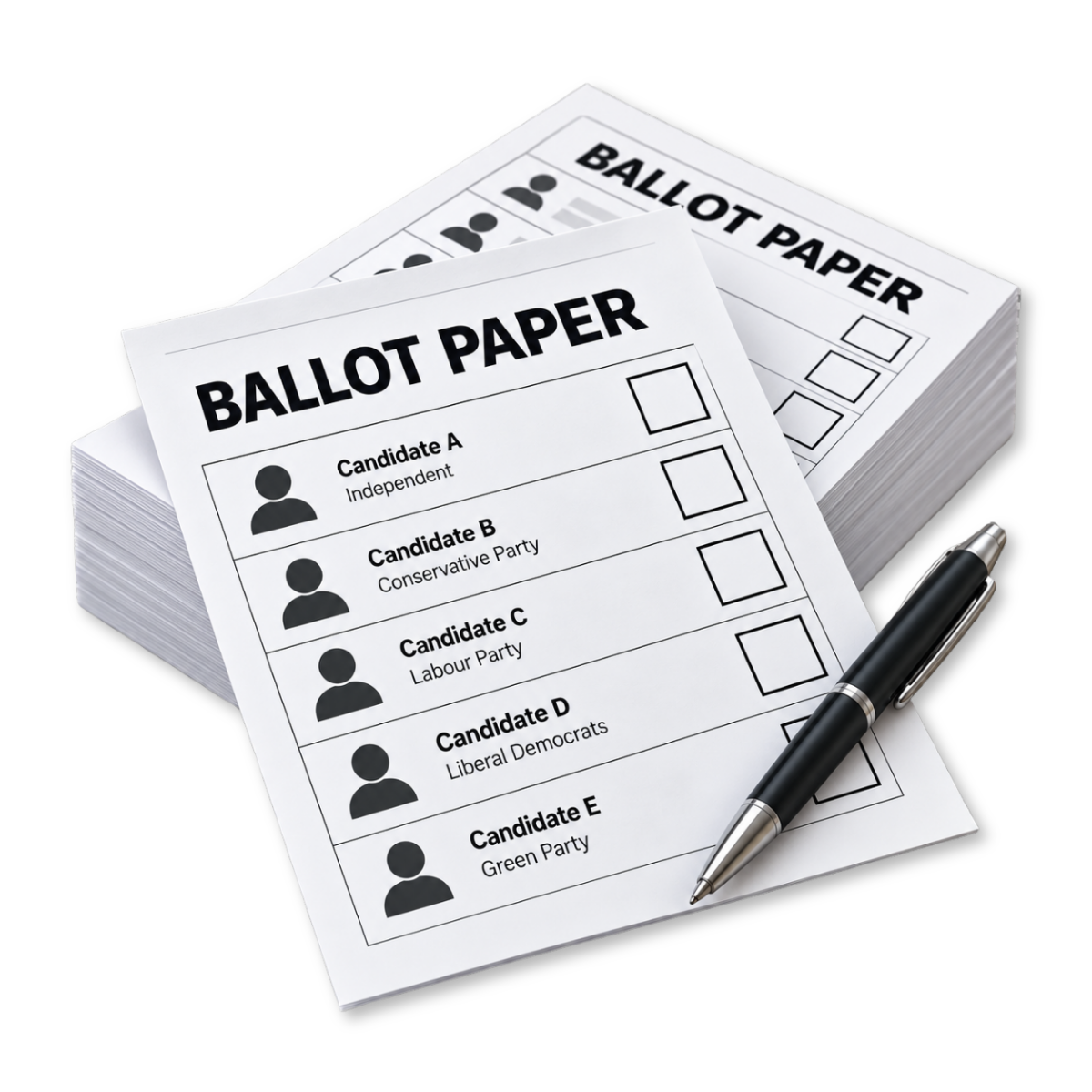 ballot printing paper image