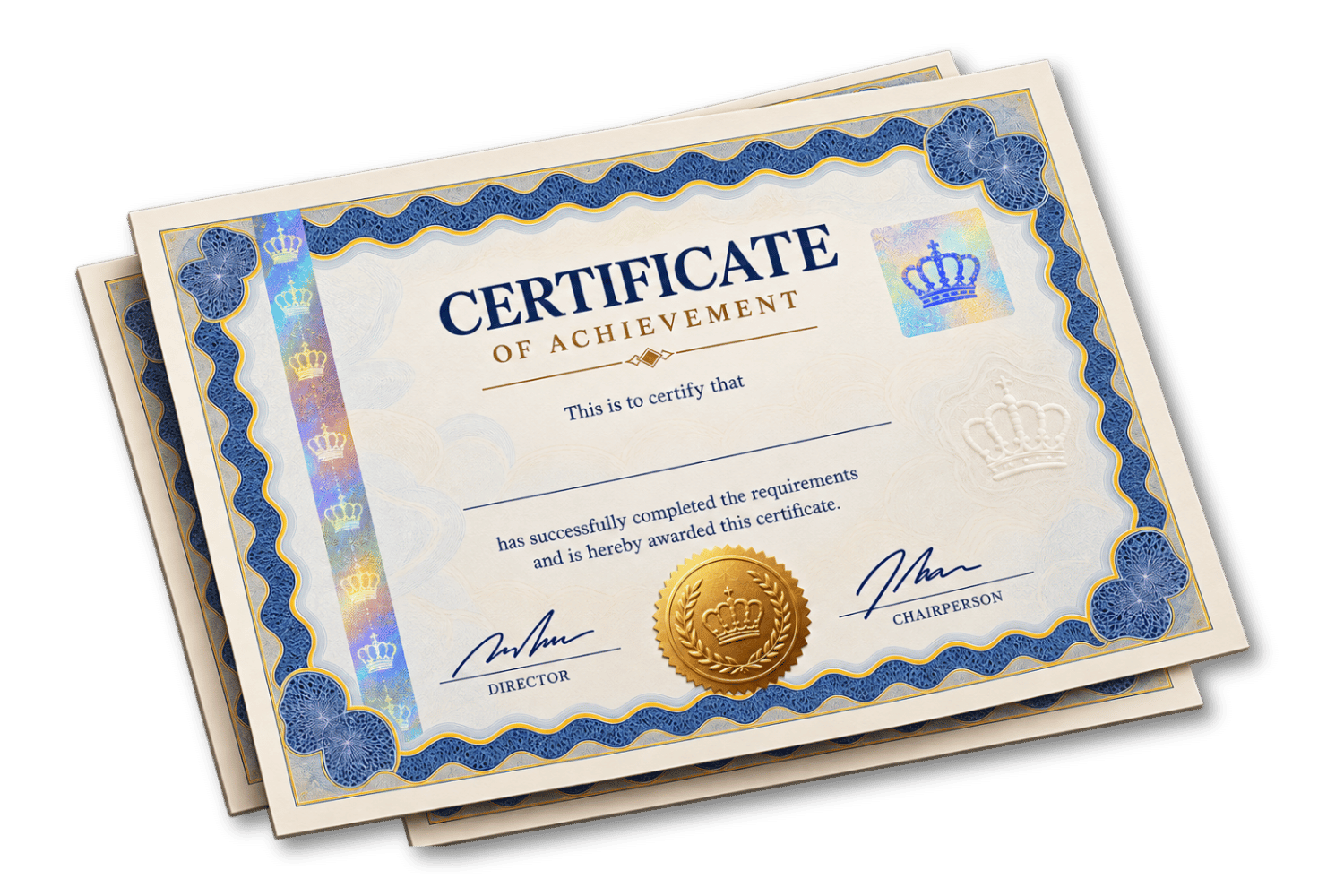 certificate printing protecting data